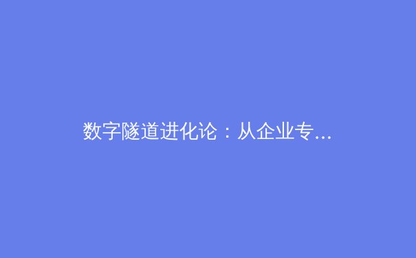 数字隧道进化论：从企业专线到隐私堡垒的VPN发展史 - 4